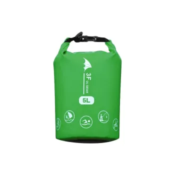 Three Peaks Out Outdoor Waterproof Bag Drifting And Kayaking Float Fishing PVC Material Green 5L Shoulder Bag