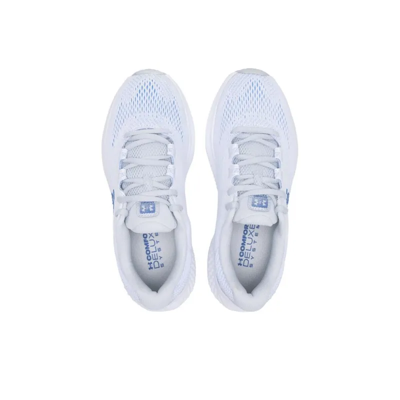 Under Armour Breathable Lightweight Low Top Casual Running Shoes Women's White Gray-3