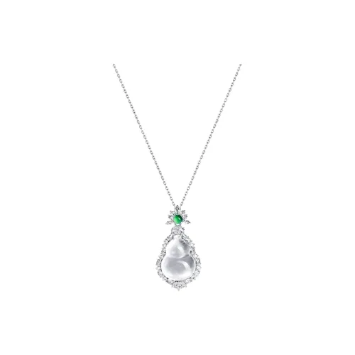 Welcome To The Treasure Chalcedony Jade Necklaces Women's