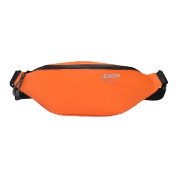 LEXON Waterproof Fabric Fanny Pack Regular Unisex Orange/Dark Blue