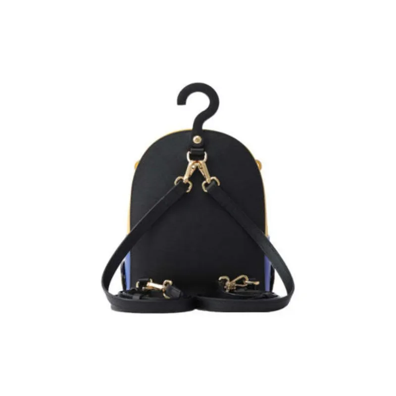 FION Cow Leather Backpack Unisex Yellow-5