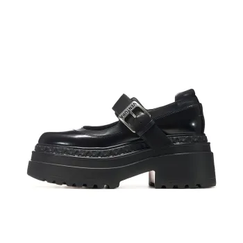 VITTORIO VENTURA Mary Jane Loafers 8cm Women's Black