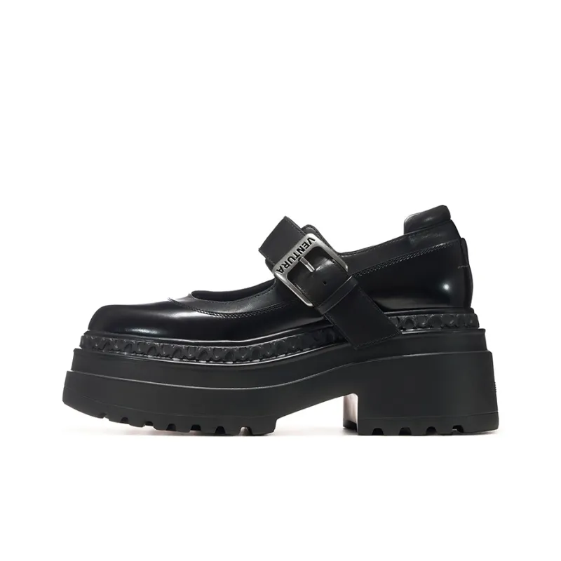VITTORIO VENTURA Mary Jane Loafers 8cm Women's Black-0