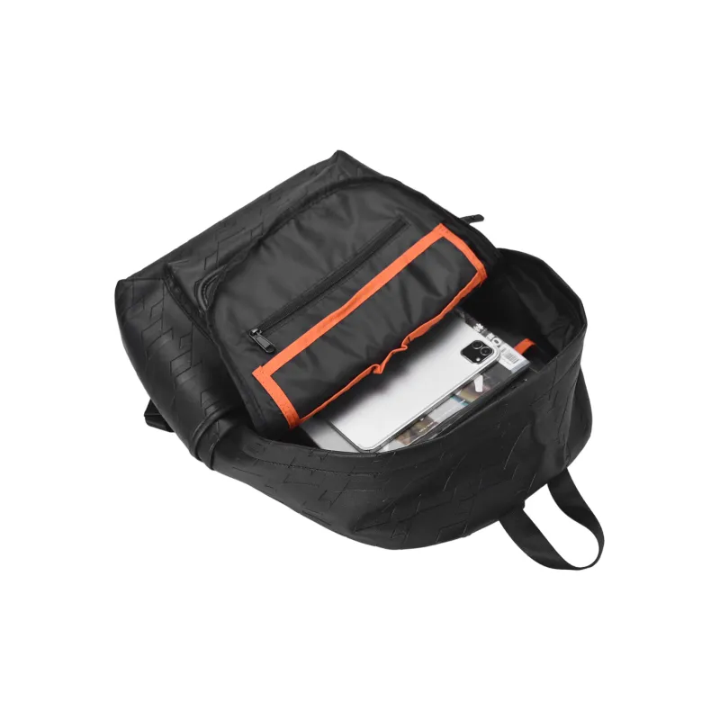 ONRF PVC Polyvinyl Chloride Backpack And Laptop Bag Regular Men's Black-3