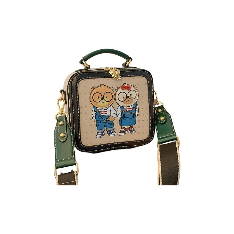 North Pack PU Shoulder Bag Crossbody Bag Small Size Women's Beige-1