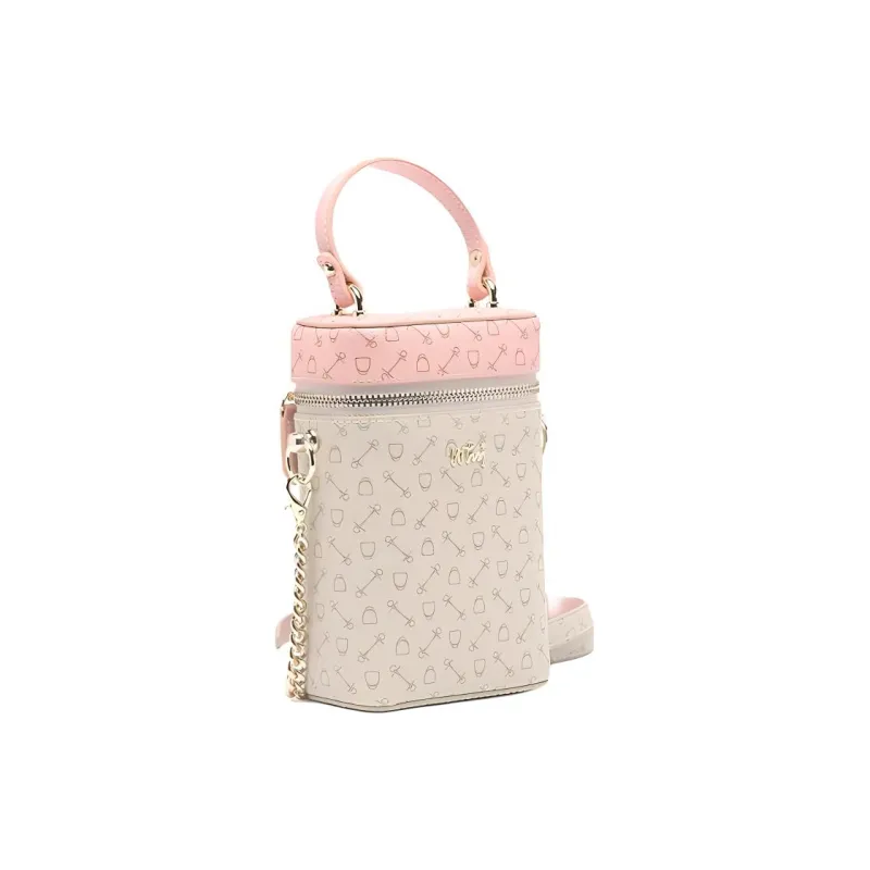 Why PVC Shoulder Bag Women's Apricot & Pink/Coffee & Pink/Coffee & Brown-2
