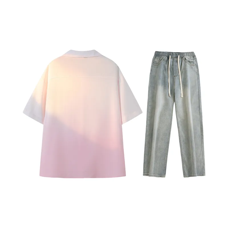 A.X.S.K Shirt Matching Set Unisex-44