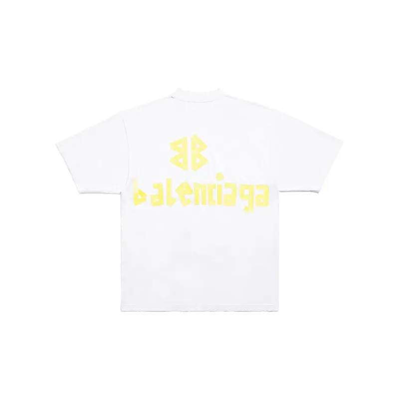 Balenciaga Tape Logo Crewneck T Shirt-1
