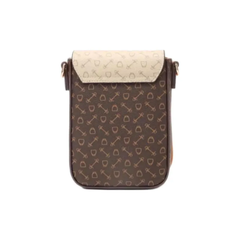 Why Artificial Leather Shoulder Bag Crossbody Bag Small Size Women's Coffee With Caramel/Coffee With Apricot-8