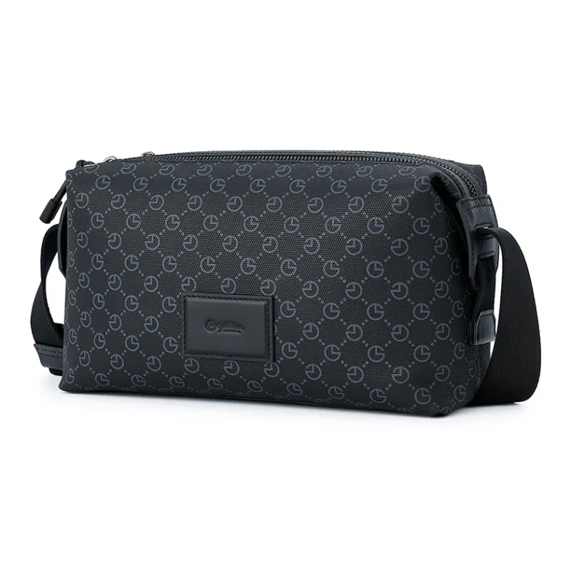 GOLDLION Cow Leather Crossbody Bag Shoulder Bag Crossbody Bag Regular Men's Black-1