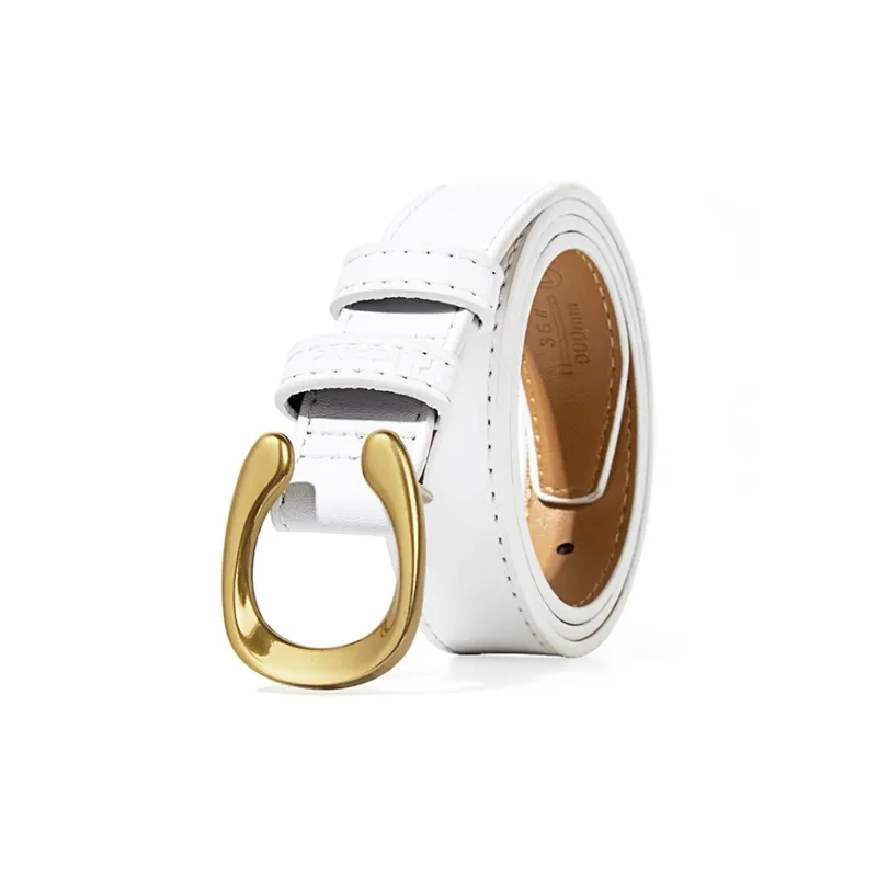 TUCANO Pin Buckle Comfortable Elegance Advanced Leather Belts Women's 3.4cm-0