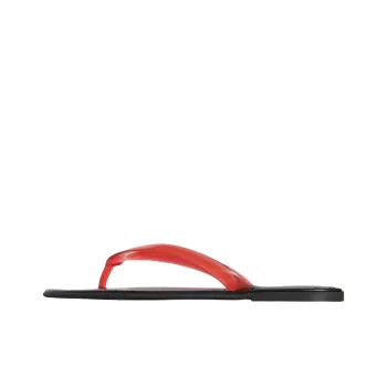 THE ROW Beach Flip Flops Women's Transparent Red