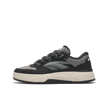 Anta Travel Height Increasing Lightweight Low Top Skateboard Shoes Men's Recycling Gray