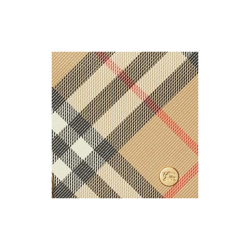 Burberry Polyurethane And Polyester Blend Wallet Women's Sand-2