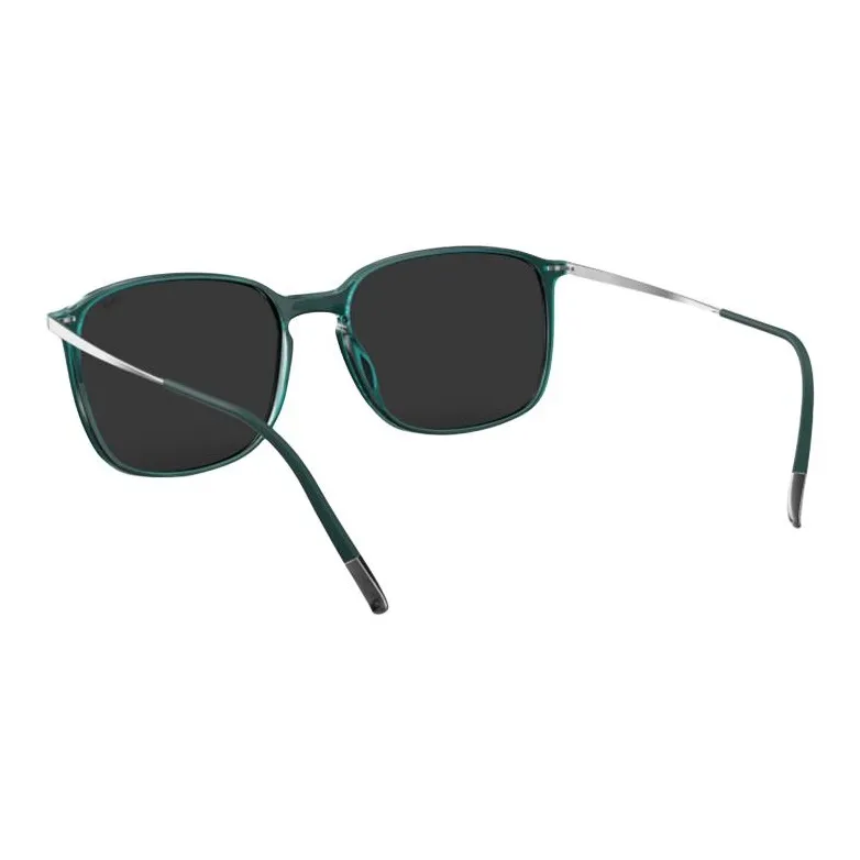 SILHOUETTE Titanium Rectangular Sunglasses Unisex Green-2