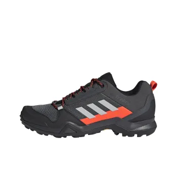 Adidas Terrex AX3 GTX Abrasion Resistant Low Top Outdoor Shoes Men's Black Orange
