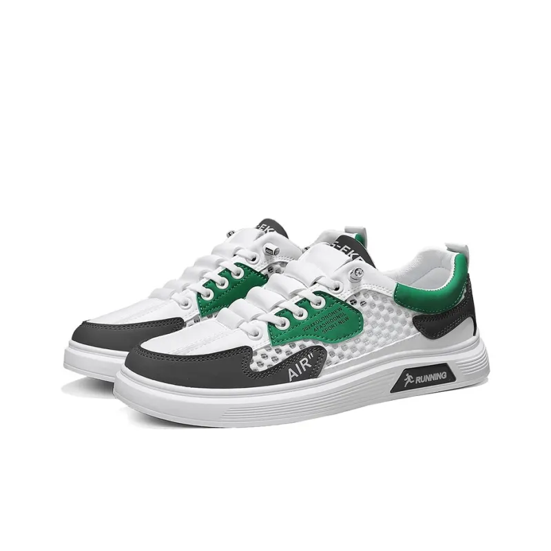 Abango Casual Shoes Men Low Top Gray/Beige/White-2