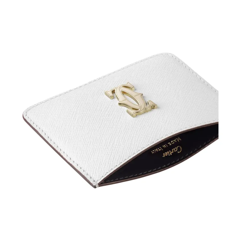 CARTIER C De Cartier Collection Calfskin Card Holder Women's Bright White-3