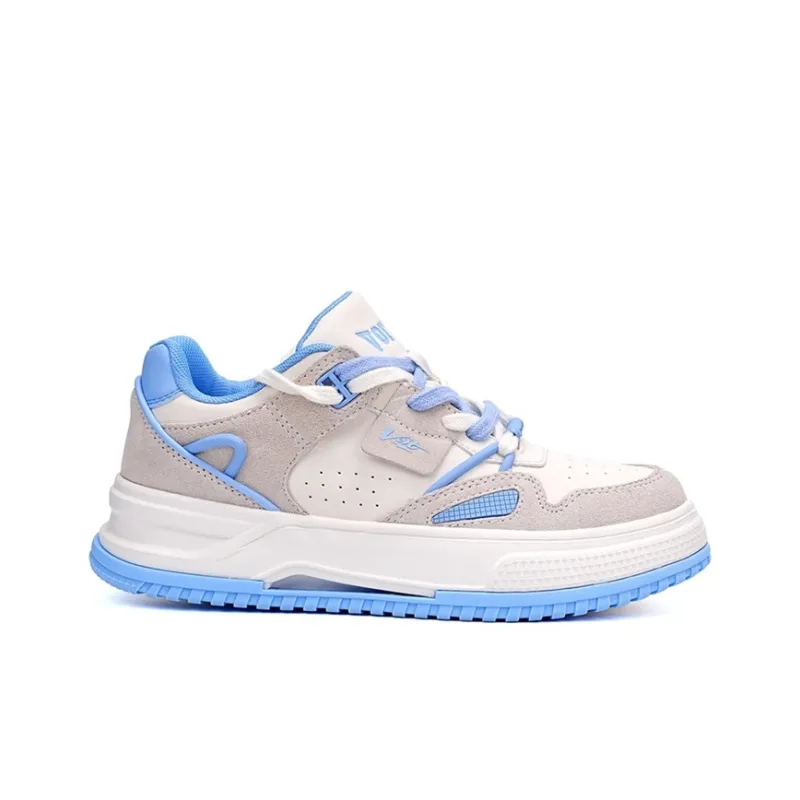 VOIT Skateboard Shoes Women's Low Top White/Sky Blue-1