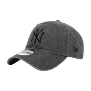 New Era Embroidered Logo Cotton Baseball Cap Gray
