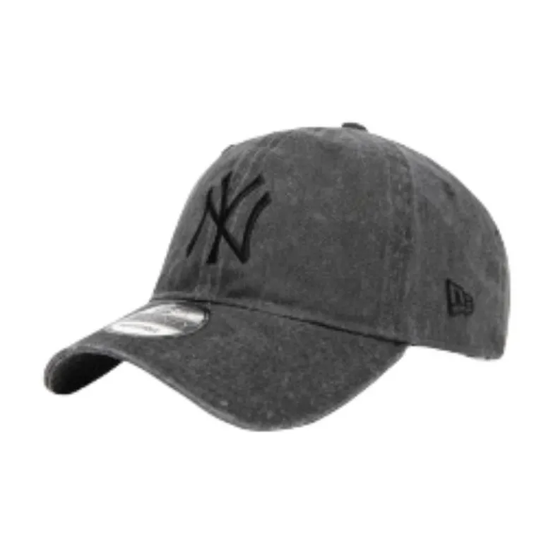 New Era Embroidered Logo Cotton Baseball Cap Gray-0
