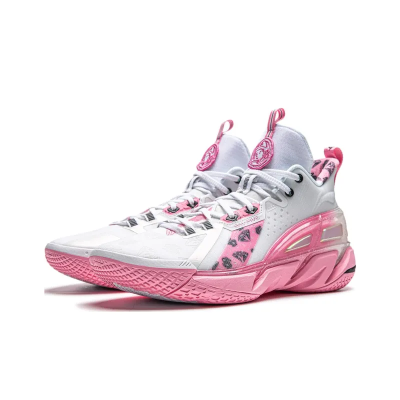 Li Ning X Billionaire Boys Club Badfive 4 Mid 'White Pink'-2