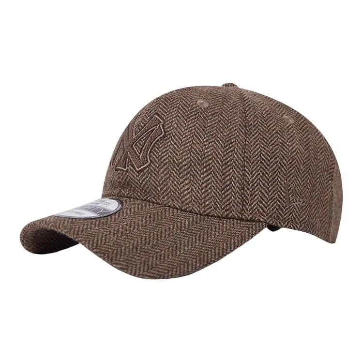 New Era Polyester, Sheep Wool, Fibers Baseball Caps Unisex Brown-0