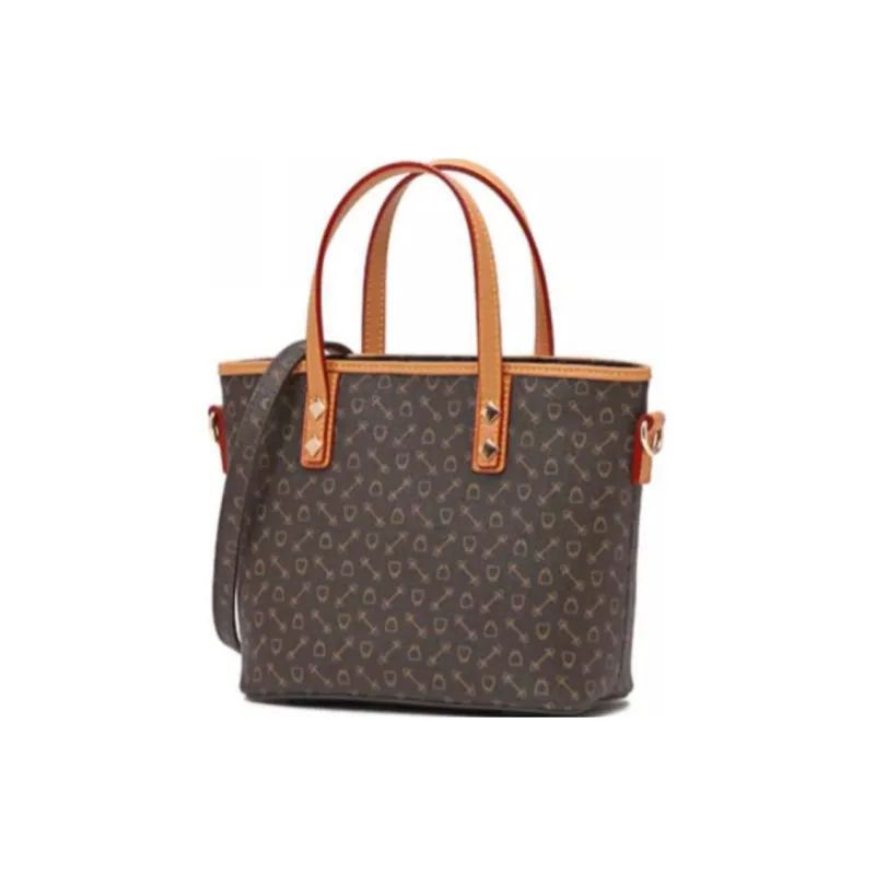 Why Artificial Leather Shoulder Bag Crossbody Bag Handbag Medium Size Women's Coffee/Milk Tea Brown-2