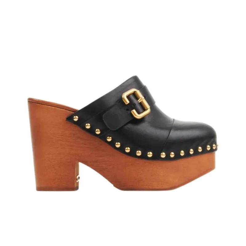 Chloé Jeannette Wedge Clogs-1