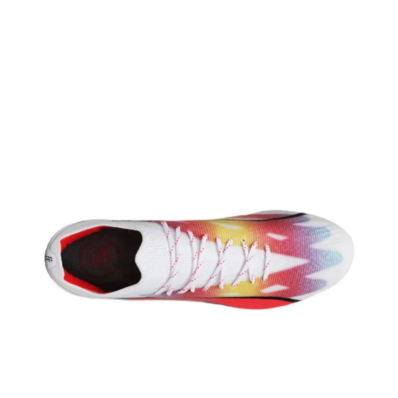 PUMA Ultra Ultimate SG Metal Long Studs Cushioning Anti Slip And Wear Resistant Soccer Shoes Men's Red White-2
