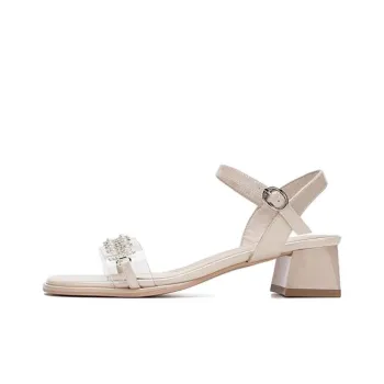 AOKANG Strap Sandals 4.2cm Women's Apricot