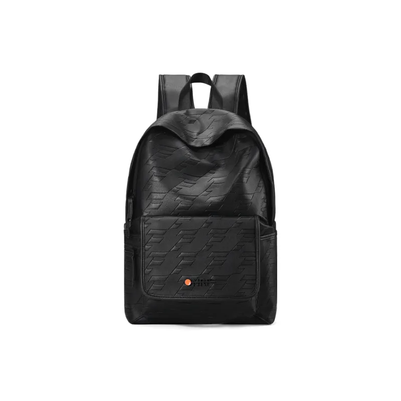 ONRF PVC Polyvinyl Chloride Backpack And Laptop Bag Regular Men's Black-1