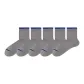 [Men's Crew Socks]5 Medium Gray