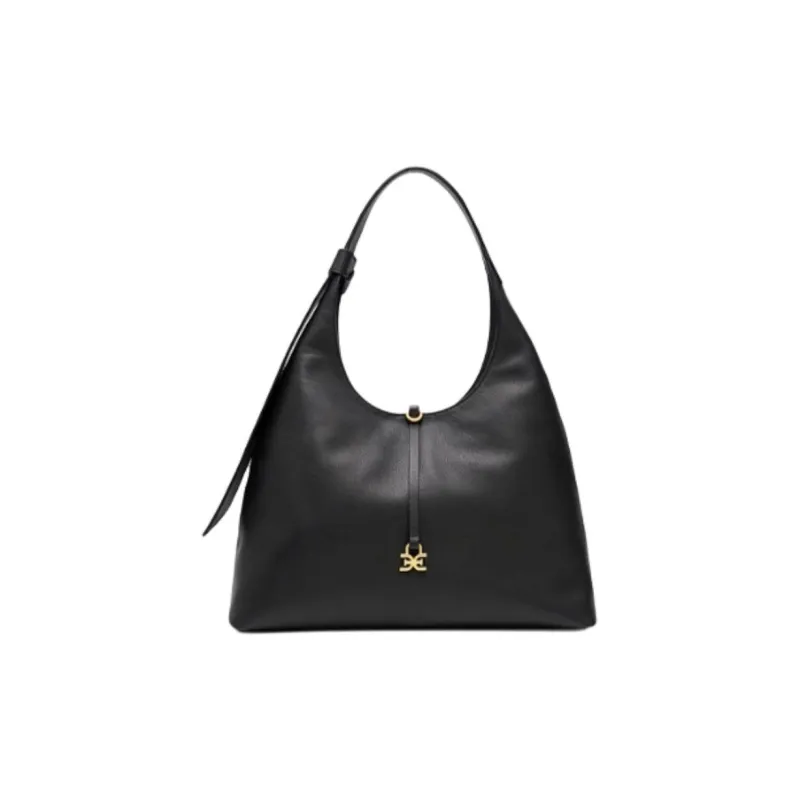 SAM EDELMAN Cow Leather Handbag Shoulder Bag Medium Size Women's Black/Brown-0