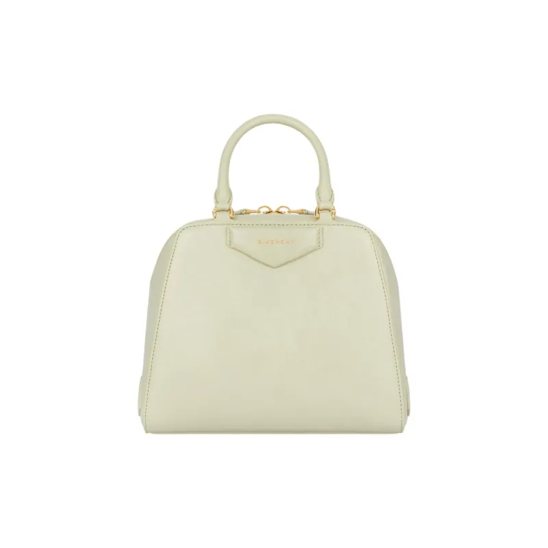 GIVENCHY Antigona Buffalo Leather Shoulder Bag Crossbody Bag Handbag Mini Women's Almond Green-0