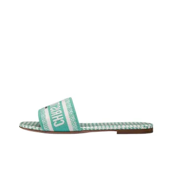DIOR DIORIVIERA Slide Slippers Women's Mint Green