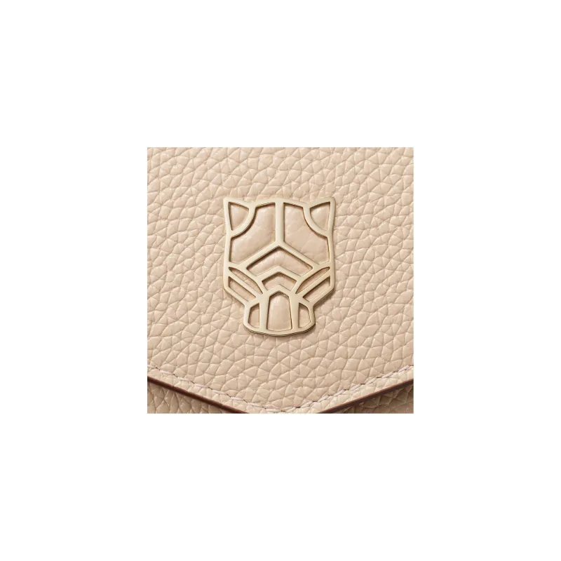 CARTIER Panthère De Cartier Grained Calfskin Wallet Women's Light Beige-3