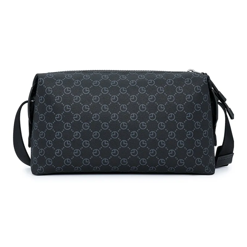 GOLDLION Cow Leather Crossbody Bag Shoulder Bag Crossbody Bag Regular Men's Black-2