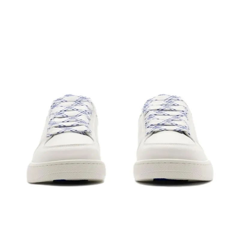 Burberry Stock Low Top Skateboard Shoes Women's White-2
