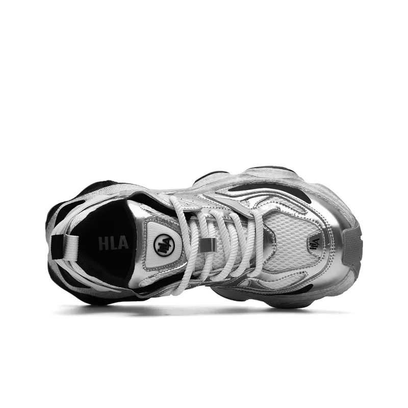 HLA Trendy Height Increasing Breathable Mesh Athletic Shoes Casual Shoes Platform Wear-Resistant Men's-10