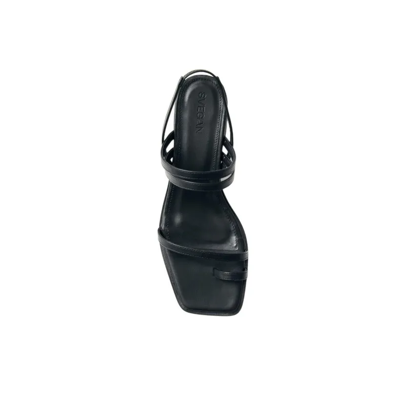 ALOHAS Marlowe Black Strap Sandals 5cm Women's Black-3