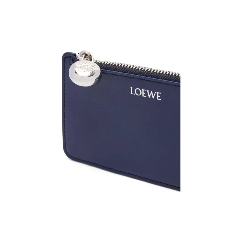 LOEWE Calfskin Card Holder Women's Dark Blue-3