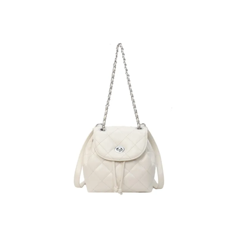 BAODIDAISHU PU Backpack Regular Women's White Silver Black Blue-0