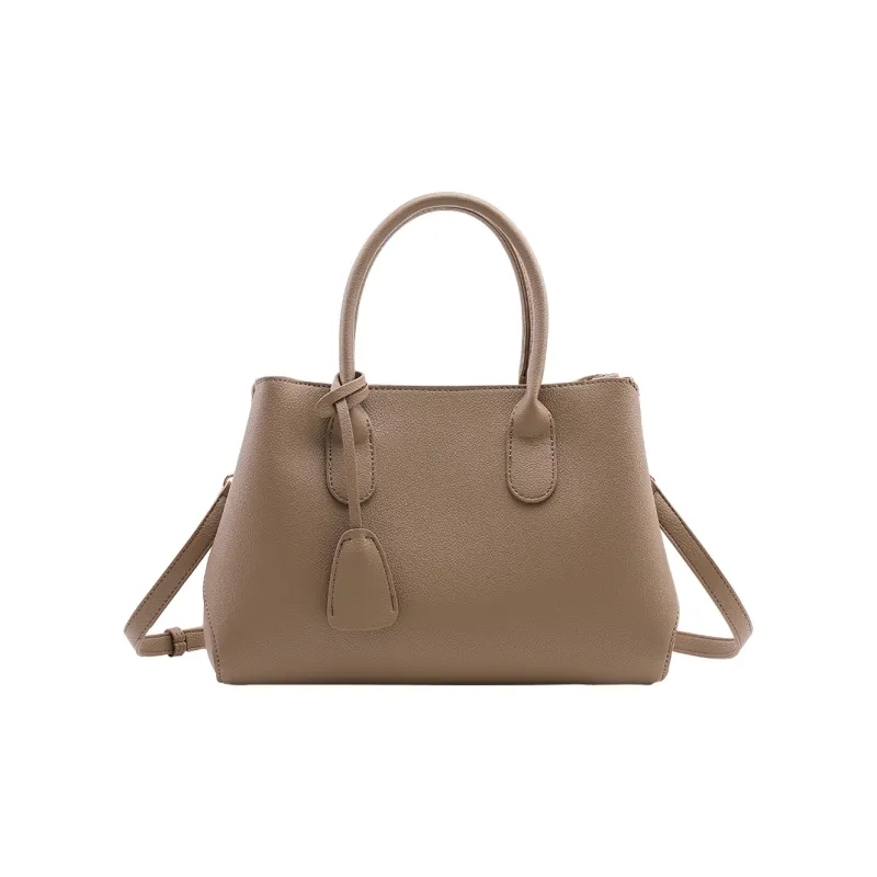 TTaG．baG Cow Leather Shoulder Bag, Crossbody Bag, Handbag Women's Black/Red/Khaki/Gray-4