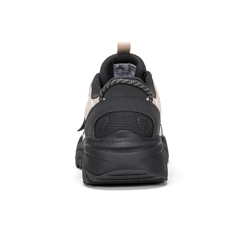 PEAK Chunky Sneakers Men Low Top Gray-4