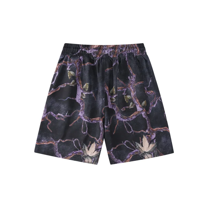 DNBH Dual Tone Collection Leopard Print Collection Casual Shorts Unisex-13