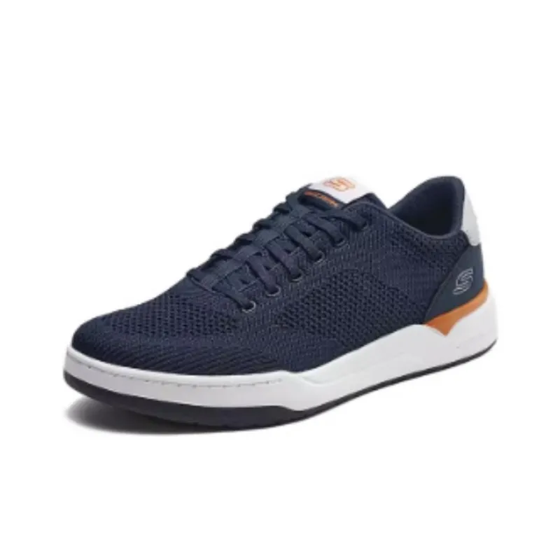 Skechers Cushioning Support Low Top Skateboard Shoes Men's Blue-2