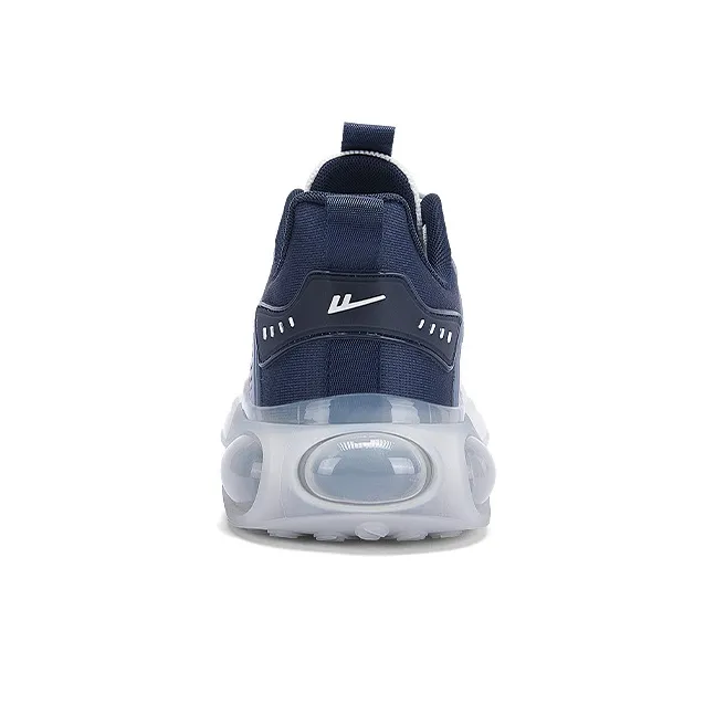 Warrior Cushioning Height Increasing Low Top Running Shoes Men's White Dark Blue Black-2