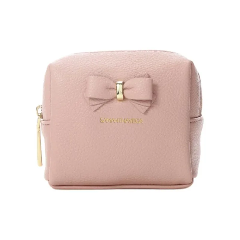 SAMANTHA THAVASA Synthetic Leather Clutch Mini Women's Pink-0