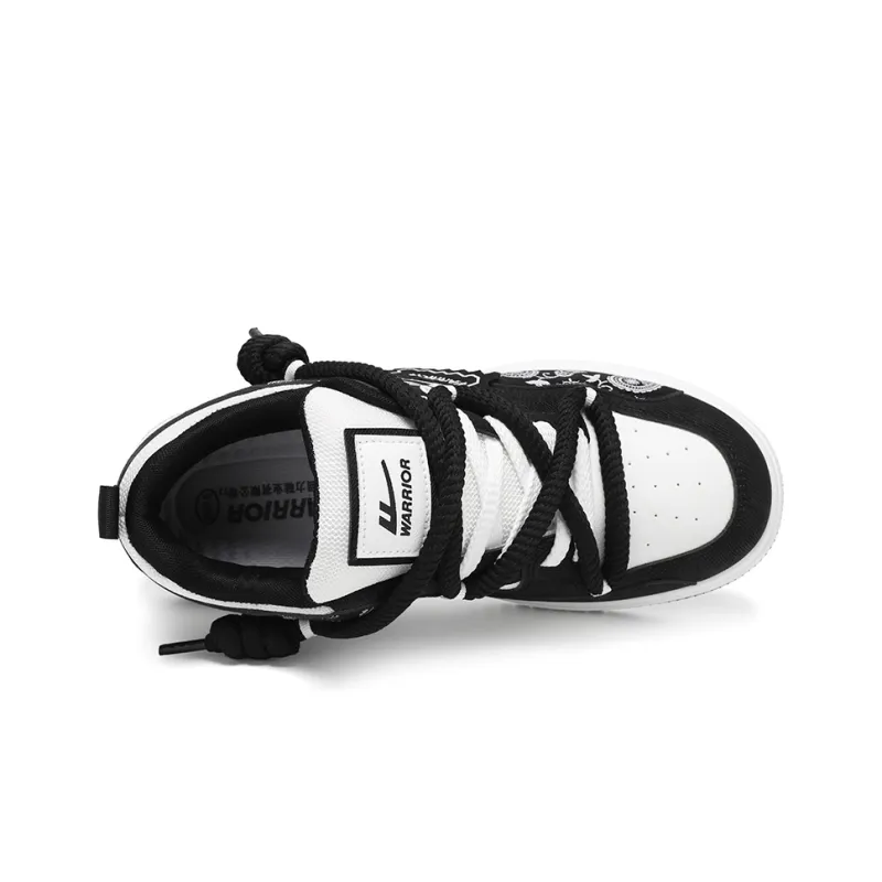 Warrior Height Increasing Support Abrasion Resistant Lightweight Breathable Low Top Skateboard Shoes Unisex-8